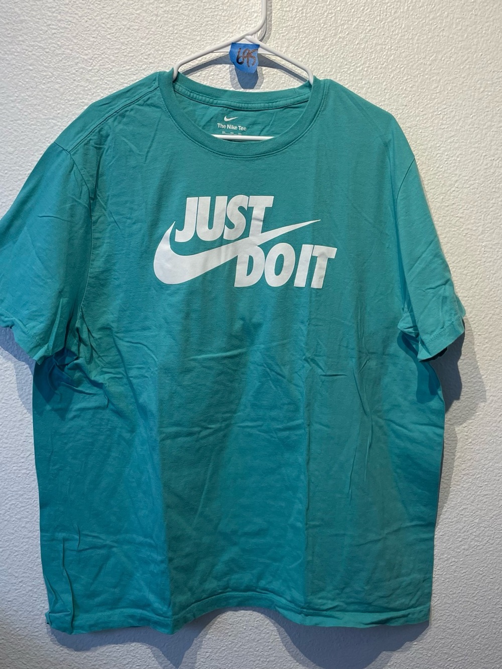 Nike Men’s Teal 'Just Do It' Crew Neck Short Sleeve Tee